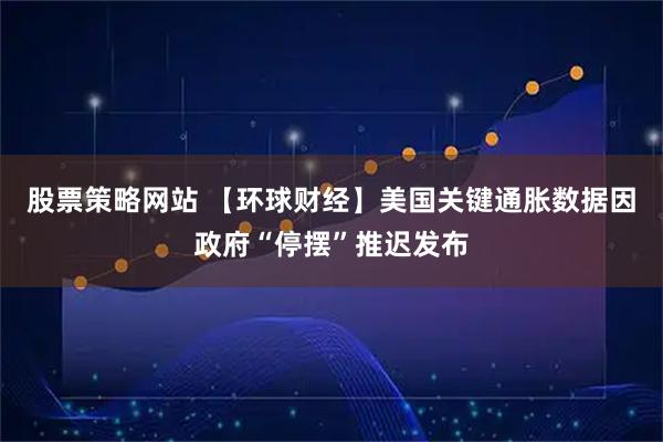 股票策略网站 【环球财经】美国关键通胀数据因政府“停摆”推迟发布